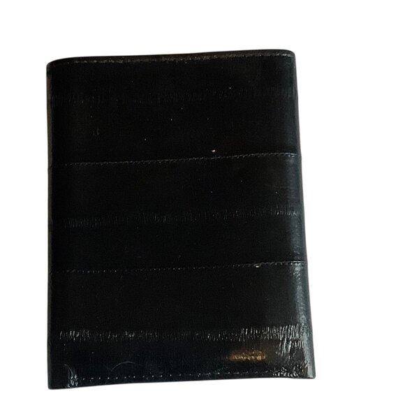 Genuine Eel Skin Mens Wallet By John Weitz 4”x3” - Picture 2 of 8